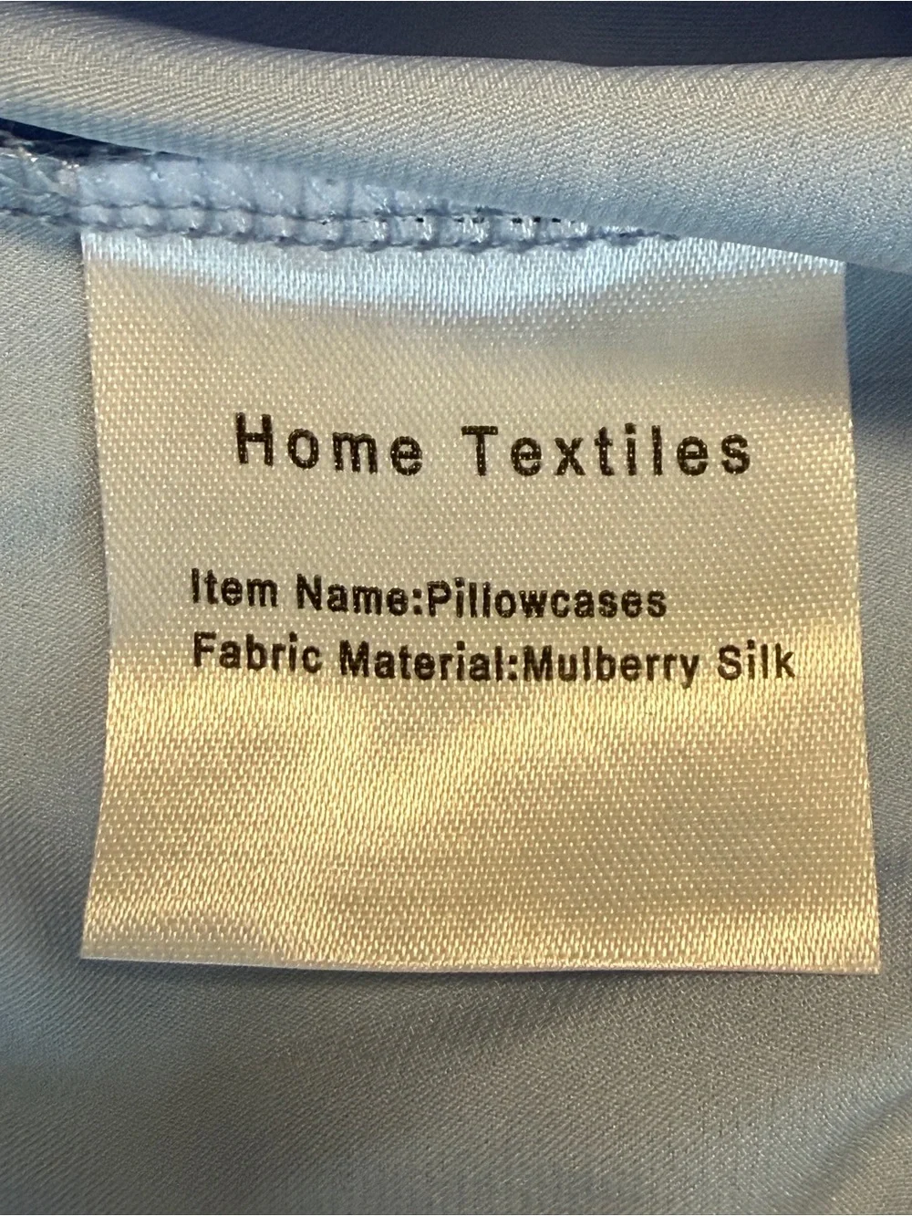 Mulberry Silk King Pillowcases Set of 2 Light Blue 20x36 Hidden Zipper